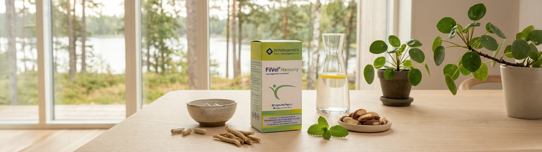 FilVel kosttillskott i grönt naturligt sammanhang